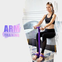 Load image into Gallery viewer, Fit™: 4-Tube Pedal Fitness Rope for Woman & Men - Fitness Gum 4 Tube Resistance Bands Latex Pedal Exerciser Sit-up Pull Rope Expander Elastic Bands Yoga equipment Pilates Workout